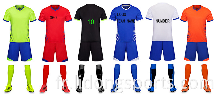 Kit de design personnalisé jeune uniformes de foot